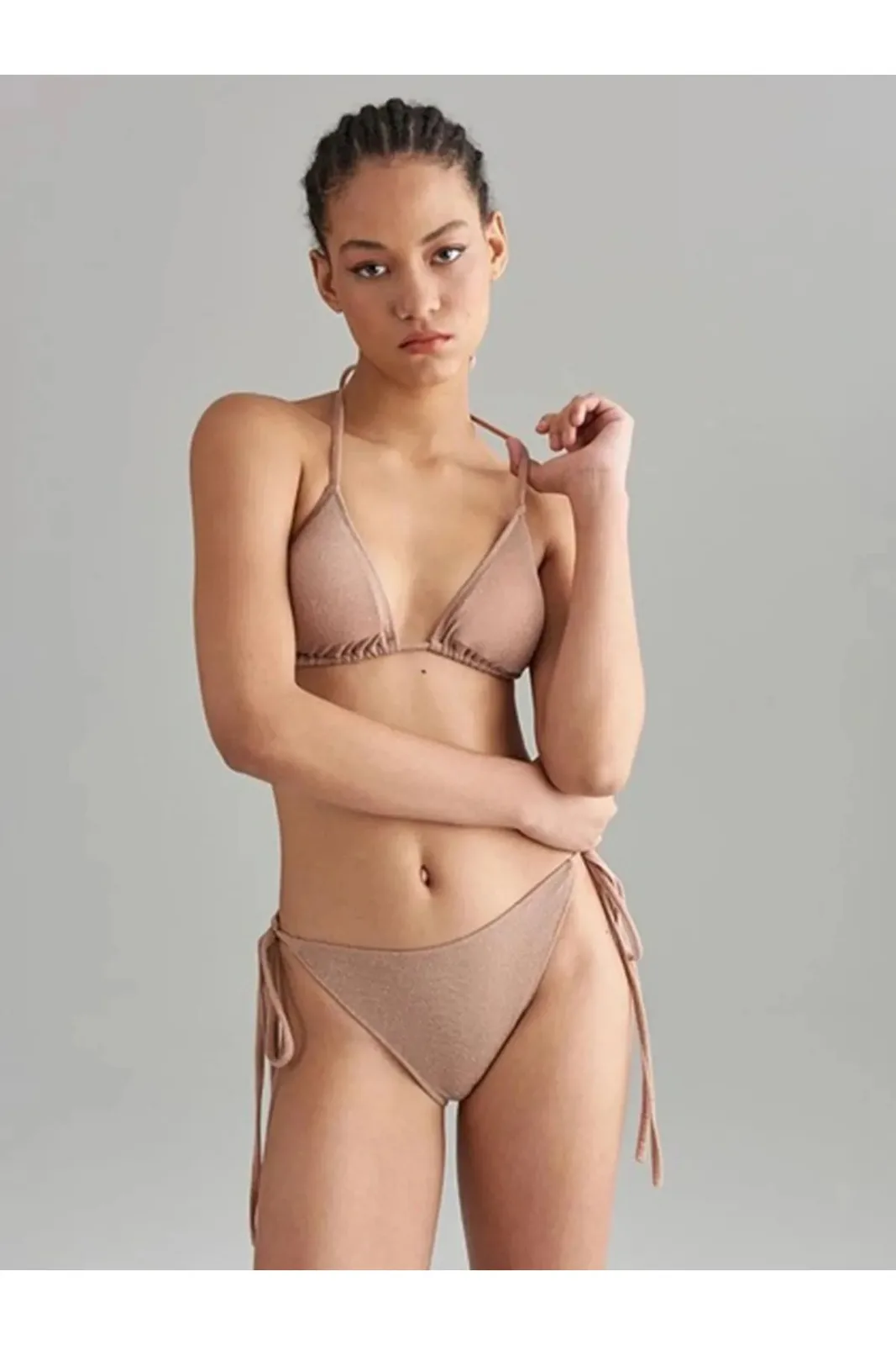 Vizon Üçgen Ipli Bikini Takımı