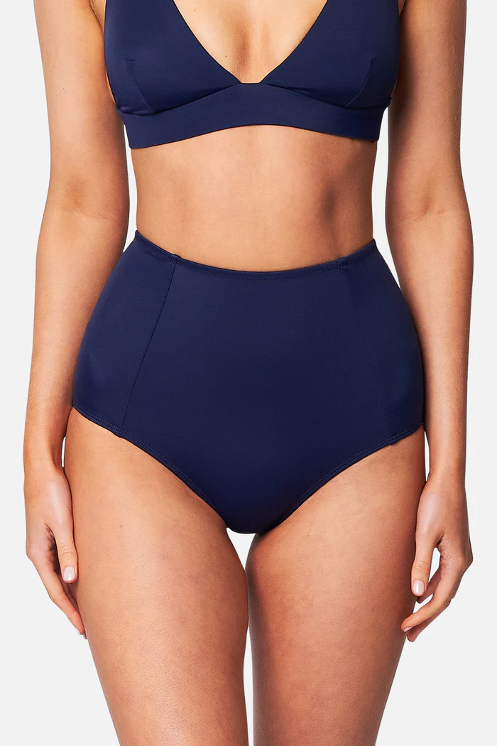 Brncy Lacivert Toparlayıcı Yüksek Bel Bikini Altı